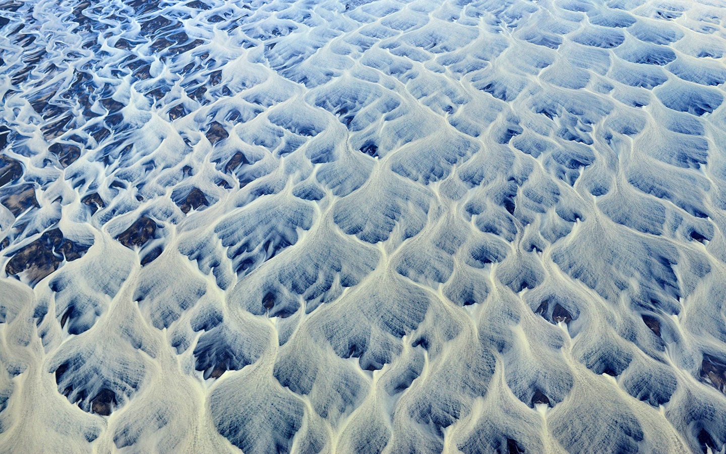 Izland befagyott folyói - Andre Ermolaev légifotói