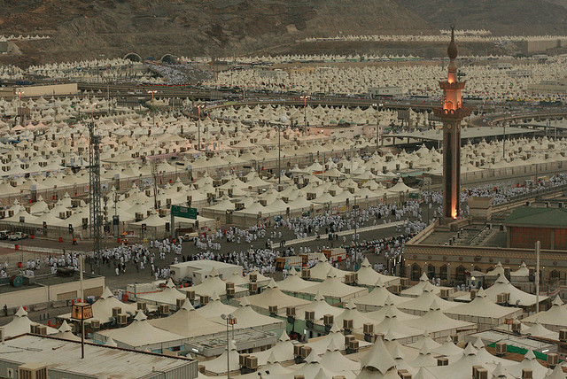 A minai sátorváros Szaúd-Arábiában