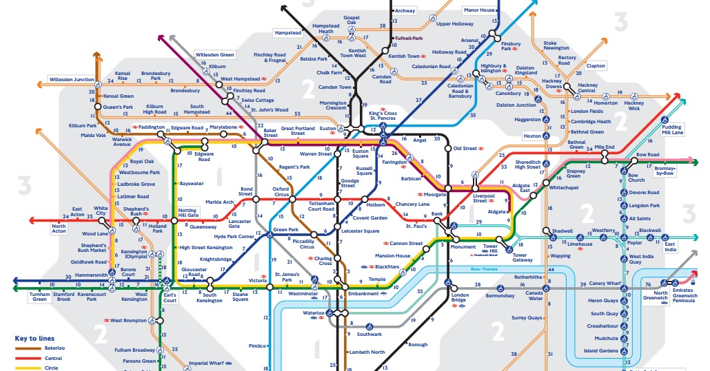 You are currently viewing A gyaloglást népszerűsíti az új londoni metrótérkép