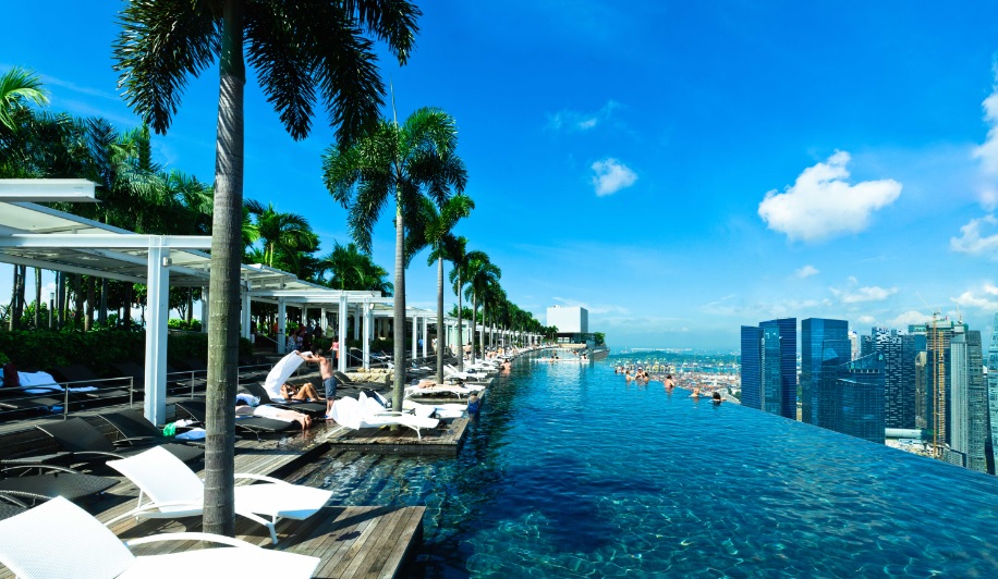 Marina Bay Sands Hotel medence part