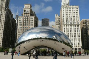 A Bab (Cloud Gate)- Chicago egyik fő látványossága